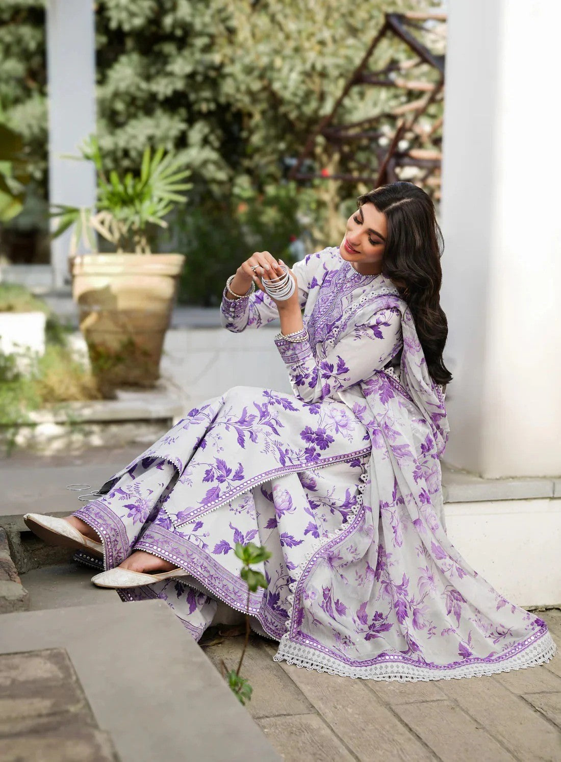 PRINTED KARANDII   EMBROIDERY UNSTITCH DRESS 3 PIECE 518W