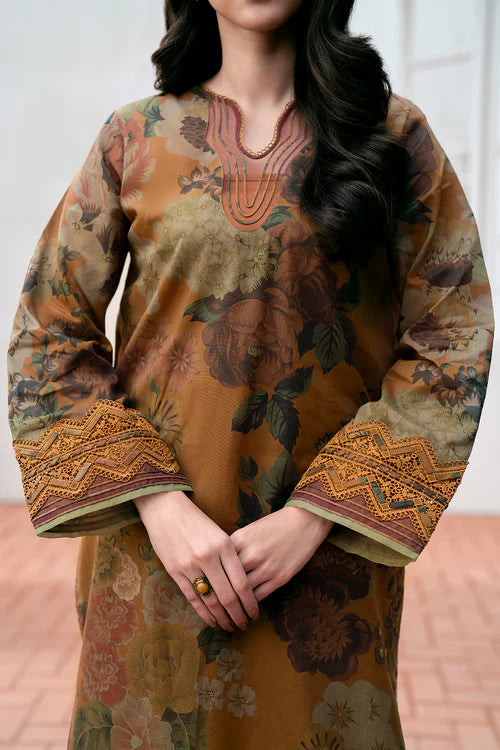 KARANDI 3PC PRINTED SHIRT WITH KARANDI PRINTED DUAPTTA AND TROUSER-253
