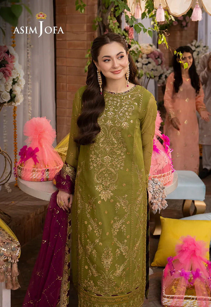 Lawn 3PC Embroidered With Chiffon Embroidered Dupatta-243