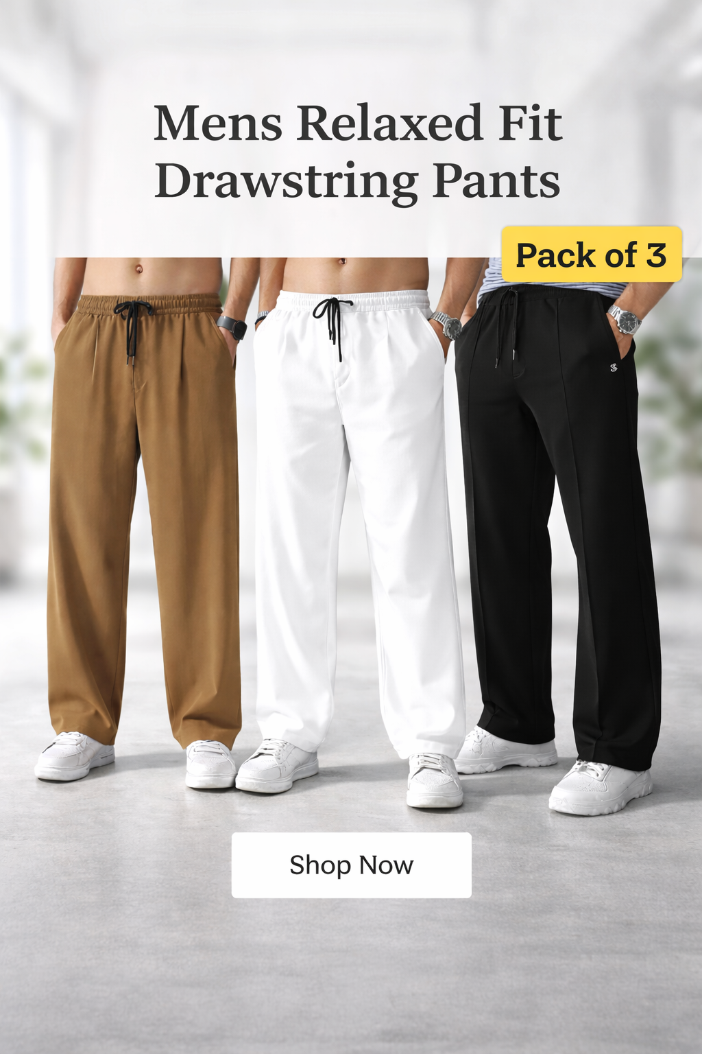 Pack of 3 trousers
