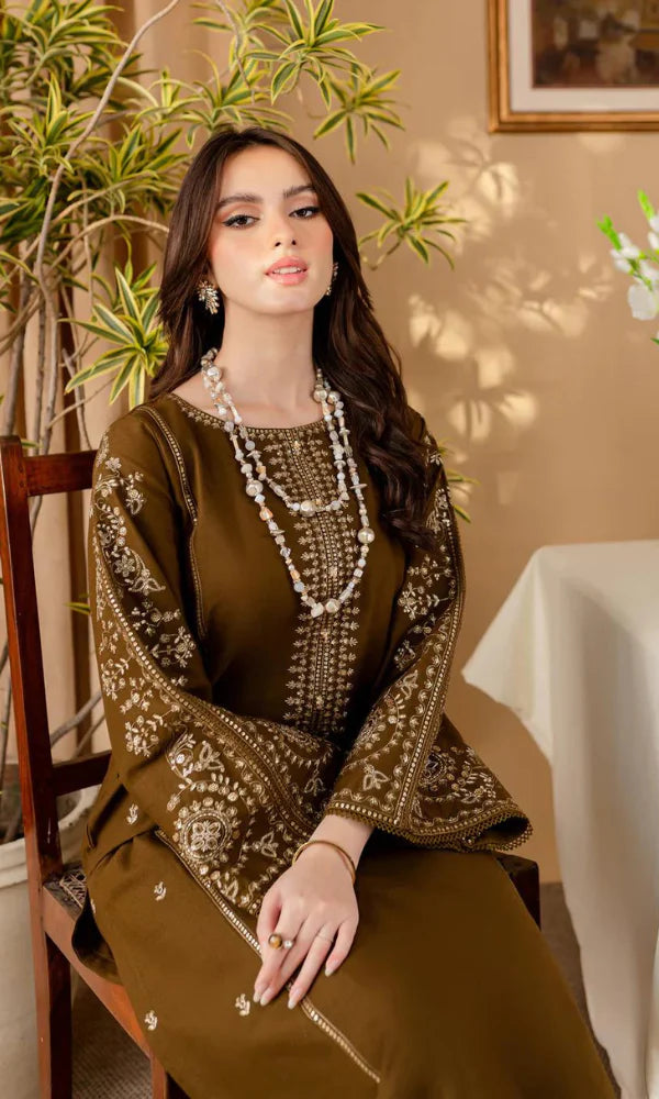 Dhanak Unstich 2PC Embroidered-105