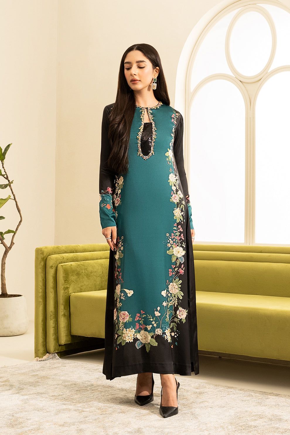 Silk 3PC Unstitch Digital Printed 231