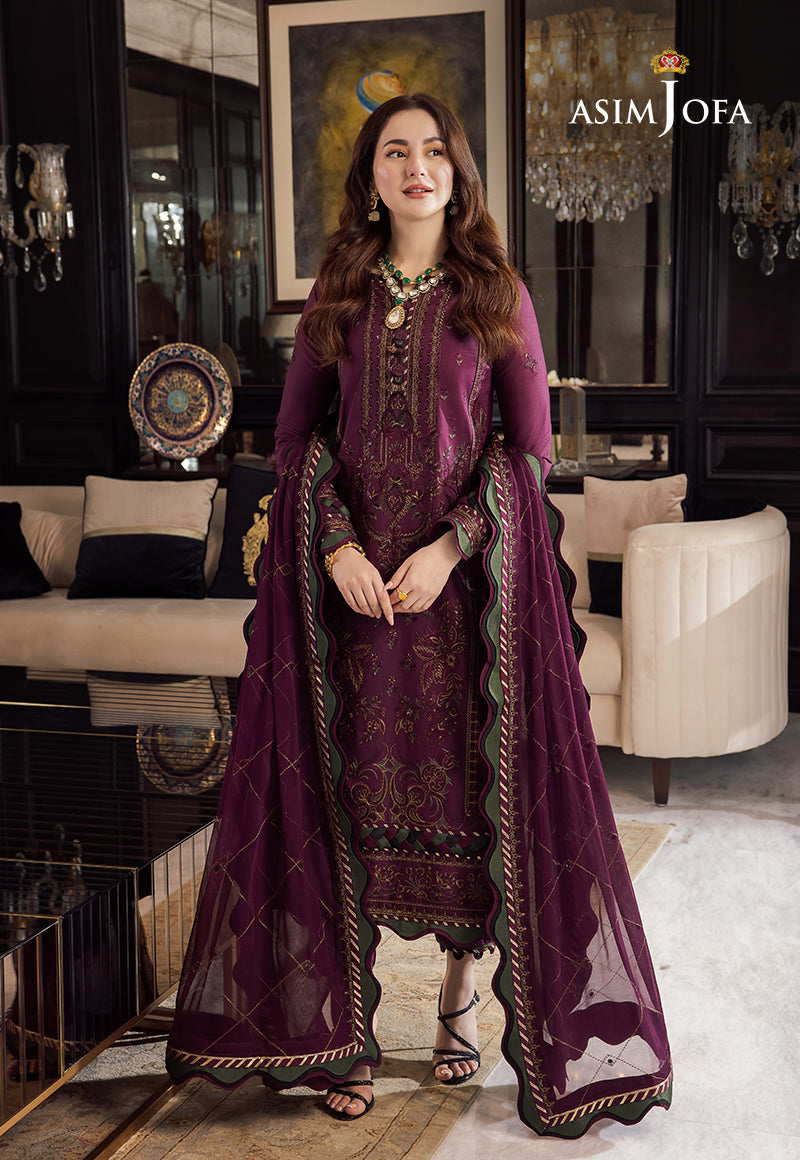LAWN 3PC Embroidered Shirt With Chiffon Embroidered Dupatta-668