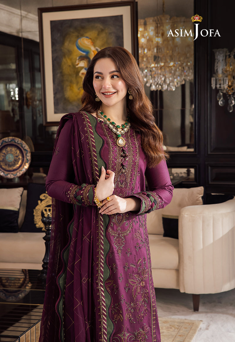 Unstitch Dhanak-3PC Embroidered With Dhanak Embroidered Dupatta-668